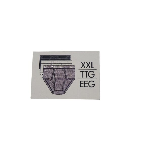 Calvin Klein Men's Brief Classic Fit Cotton 3-Pack Size XXL - Picture 5 of 6